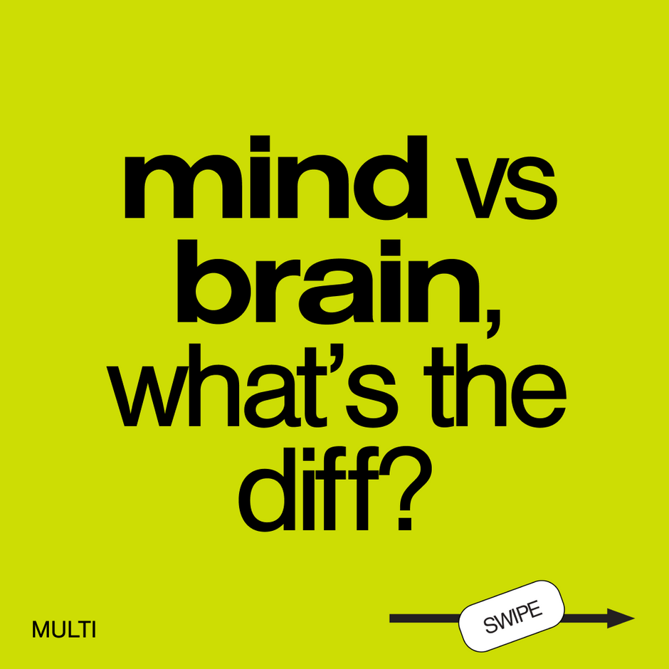 MIND VS BRAIN: WHAT'S THE DIFF?