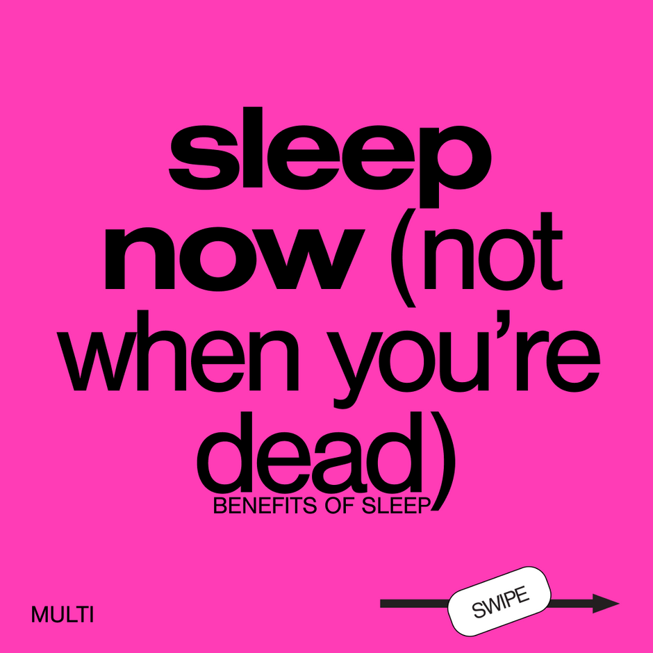 SLEEP NOW (Not When You’re D34D)